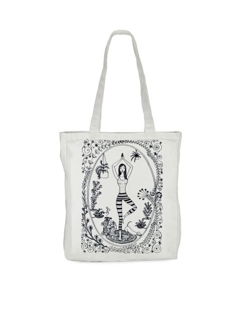 

Tarini Nirula White Printed Tote Bag