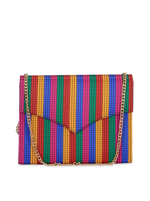 

Tarini Nirula Multicoloured Striped Sling Bag, Multi