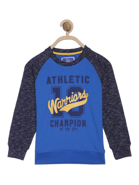 

612 league Boys Blue Printed Warriors Sweatshirt