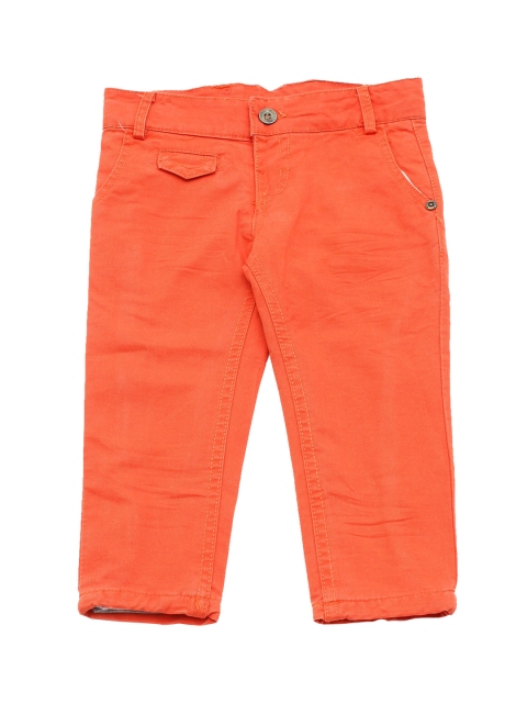 

Lil Lollipop Unisex Kids Orange Regular Fit Pure Cotton Jeans