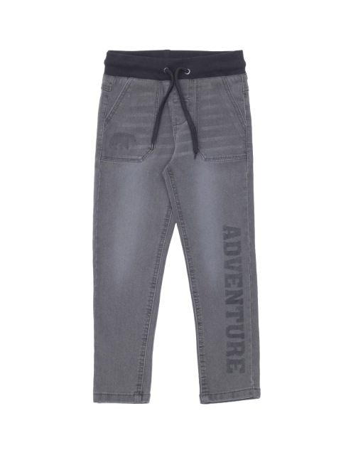 

Lil Lollipop Kids Grey Straight Fit Light Fade Pure Cotton Jeans