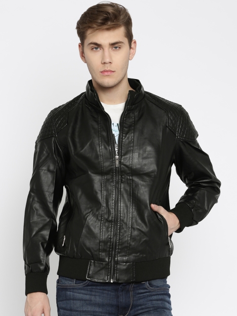 

Four One Oh Men Black Biker Jacket