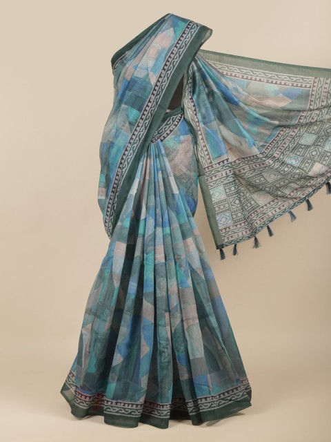 

Pothys Blue & Grey Saree