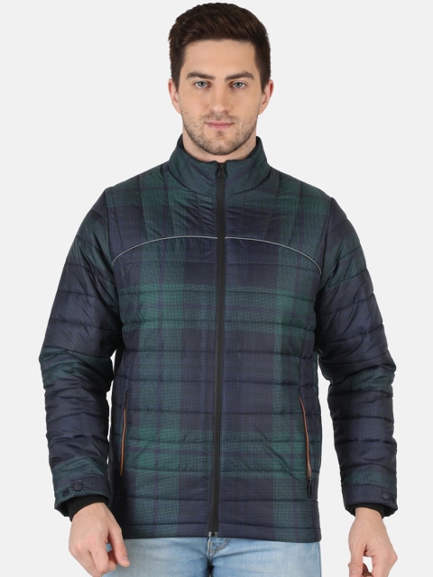 

Monte Carlo Men Green Checked Lightweight Padded Jacket