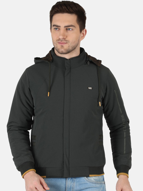 

Monte Carlo Men Green Lightweight Pure Wool Bomber Jacket