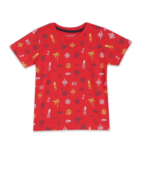

Cherokee Boys Red Printed T-shirt