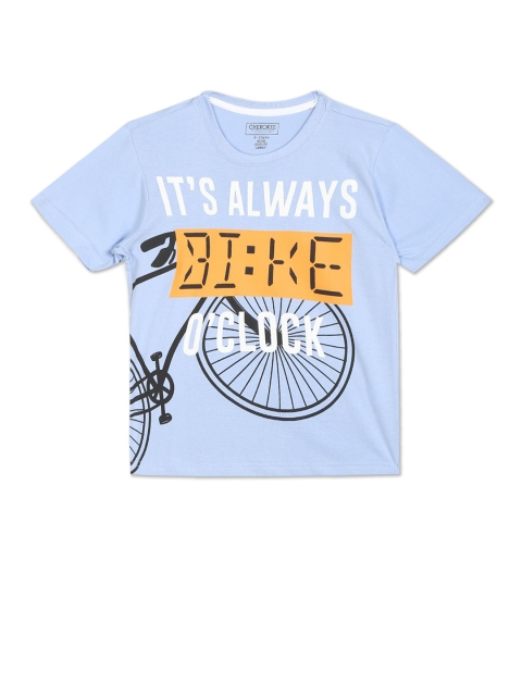 

Cherokee Boys Blue Typography Printed T-shirt