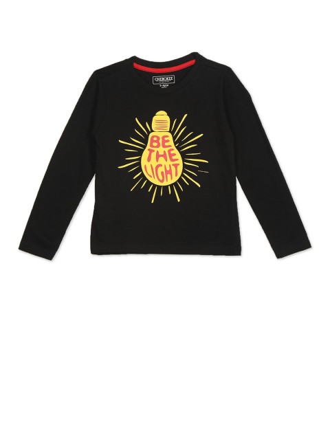 

Cherokee Boys Black Printed T-shirt