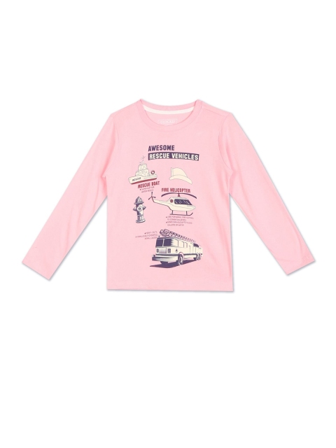 

Cherokee Boys Pink Typography Printed T-shirt