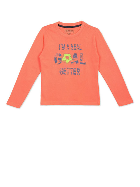 

Cherokee Boys Coral Typography Printed Long Sleeves T-shirt