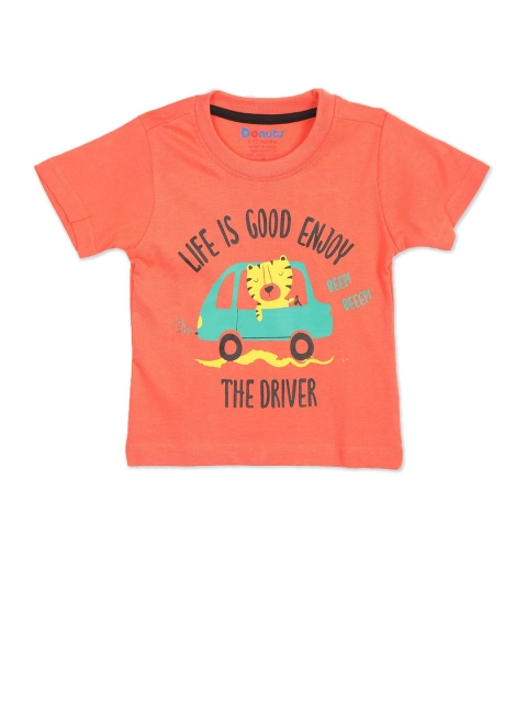 

Donuts Boys Coral Printed T-shirt