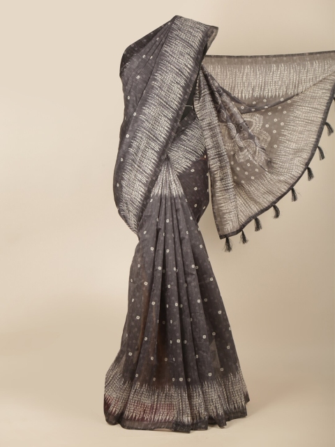 

Pothys Grey & White Saree