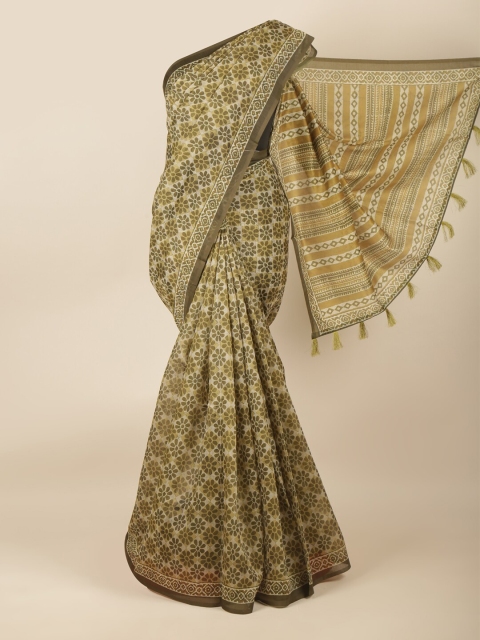 

Pothys Green Printed Saree
