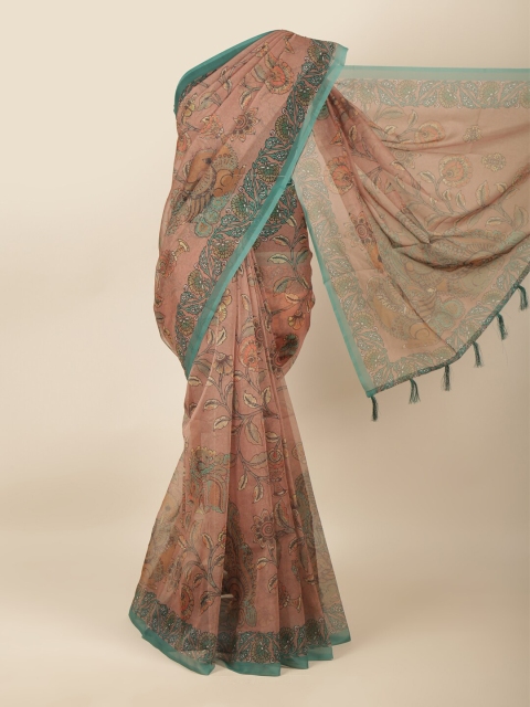 

Pothys Mauve & Green Ethnic Motifs Saree