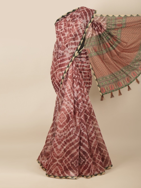 

Pothys Mauve & Green Printed Saree