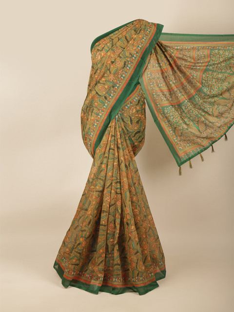 

Pothys Green Kalamkari Saree