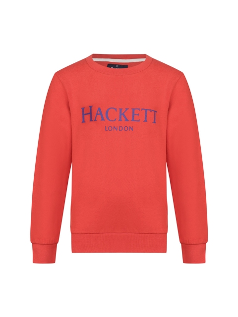 

HACKETT LONDON Boys Red Typography Printed Sweatshirt