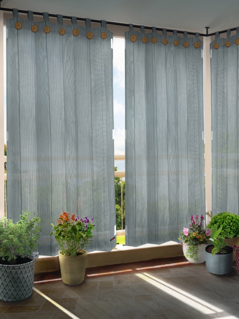 

Hippo Blue Set of 2 Room Darkening Curtain