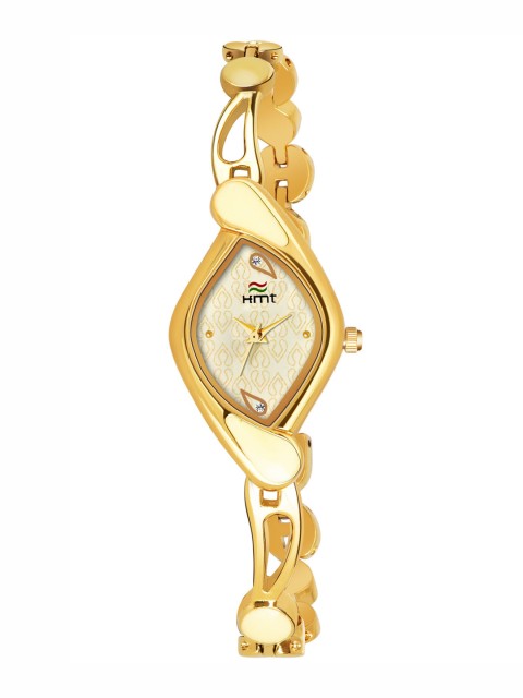 

HAMT Women Gold Toned Bracelet Style Straps Analogue Watch HT-LR1515-WHT-GLD
