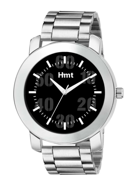 

HAMT Men Black Dial & Silver Toned Stainless Steel Bracelet Style Straps Analogue Watch HT-GR808-BLK-CH