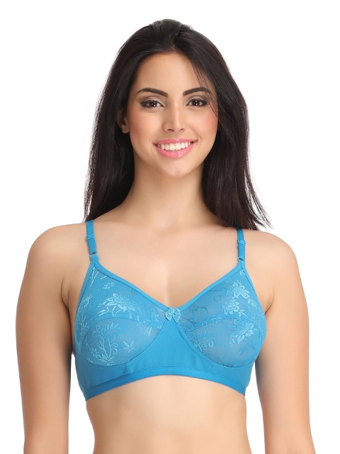 

Clovia Blue Full-Coverage Bra BR0208P08