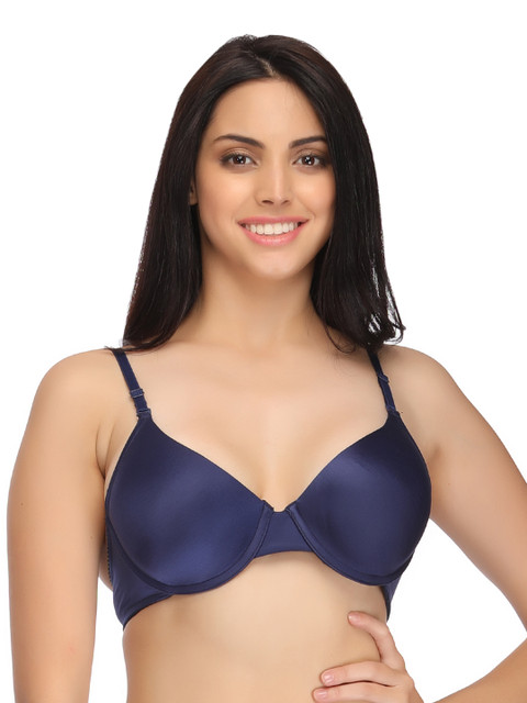 

Clovia Blue Medium-Coverage Push-Up Bra BR0717P0840B