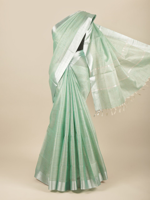 

Pothys Green Tissue Silk Saree