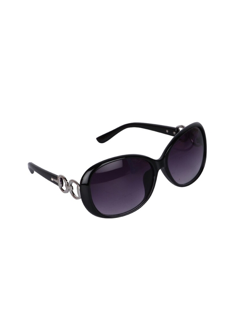 

Awestuffs Women Grey & Black Oversized Sunglasses with UV Protected Lens MOFKSASIM0719