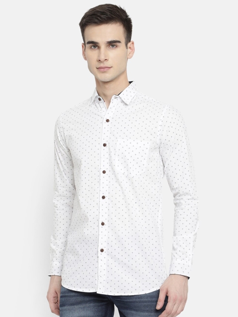 

V2 Value & Variety Men White Printed Regular Fit Casual Shirt