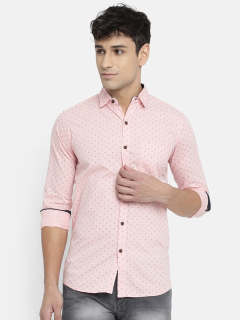 

V2 Value & Variety Men Pink Printed Regular Fit Cotton Casual Shirt