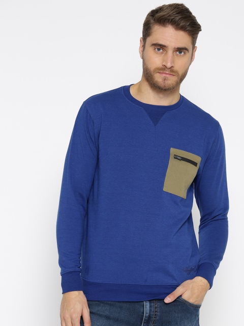 

HARBORNBAY Men Blue Sweatshirt