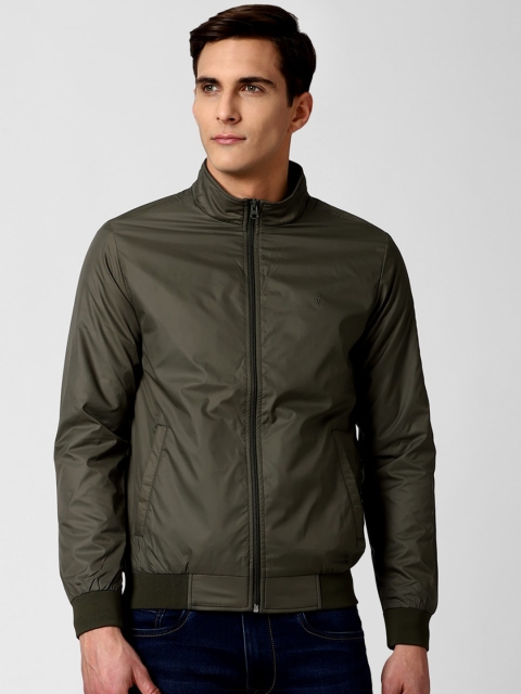 

Van Heusen Sport Men Olive Green Bomber Jacket