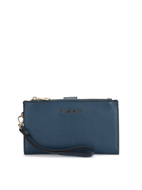 

Van Heusen Woman Blue Textured Two Fold Wallet