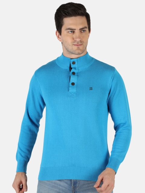 

Monte Carlo Men Blue Cotton Pullover