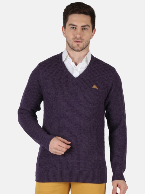 

Monte Carlo Men Purple Pure Wool Pullover