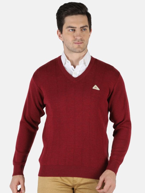 

Monte Carlo Men Maroon Wool Pullover