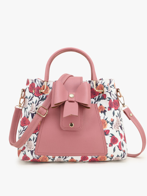 

SHINING STAR White Embellished PU Bucket Satchel