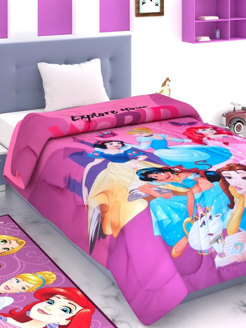 

Disney Multi Color Cartoon Characters AC Room 300 GSM Single Bed Comforter