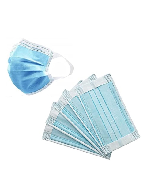 

CENWELL Pack Of 100 Softloop 3 ply Disposable Surgical Face Masks, Blue