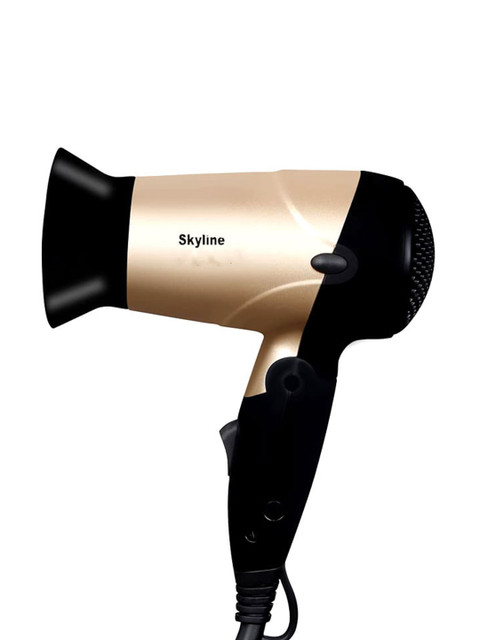 

Skyline VTL-8484 Hair Dryer with 1400w - Black & Gold-Toned