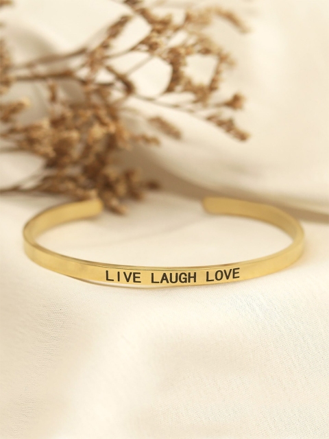 

KACY Women Gold-Toned Gold-Plated Bangle-Style Bracelet