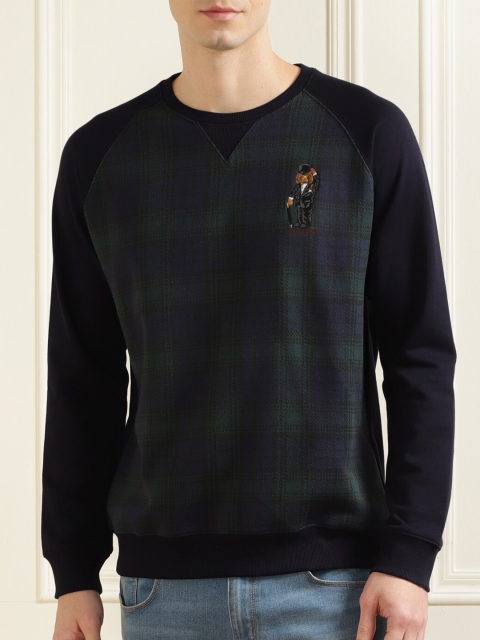 

HACKETT LONDON Men Navy Blue Sweatshirt