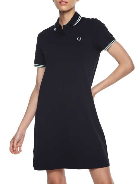 

Fred Perry Navy Blue Solid T-shirt Dress