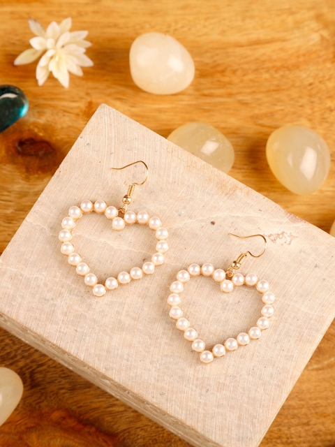 

Arendelle Gold-Toned Contemporary Drop Earrings
