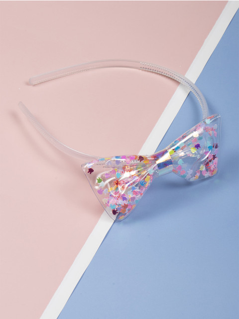

Arendelle Girls Transparent & Pink Embellished Hairband