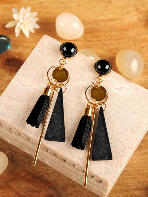 

Arendelle Silver-Toned Contemporary Drop Earrings