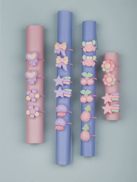 

Arendelle Girls Pink Ponytail Holders