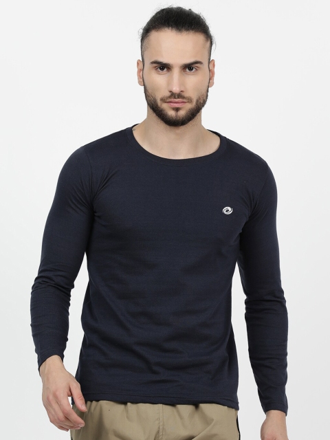 

V2 Value & Variety Men Navy Blue Pockets T-shirt