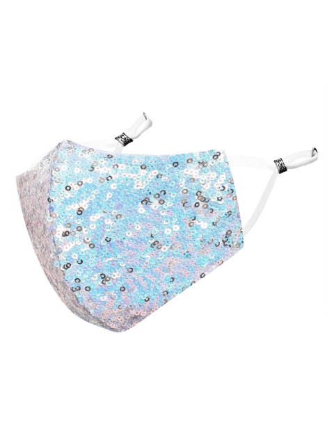

MASQ Blue Sequinned 4-Ply Reusable Anti-Pollution Cloth Mask