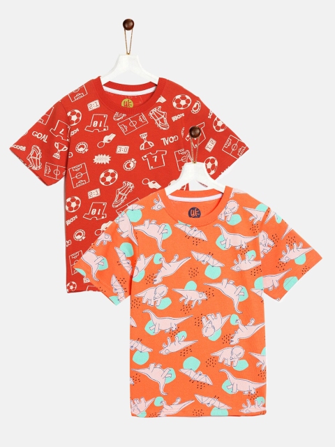 

YK Boys Pack of 2 Printed T-shirts, Multi
